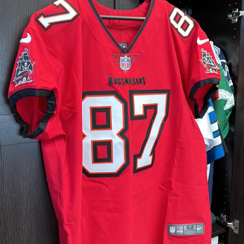 Rob Gronkowski Tampa Bay Buccaneers Nike Vapor Elite Authentic Jersey - 52/XXL - Picture 4 of 16